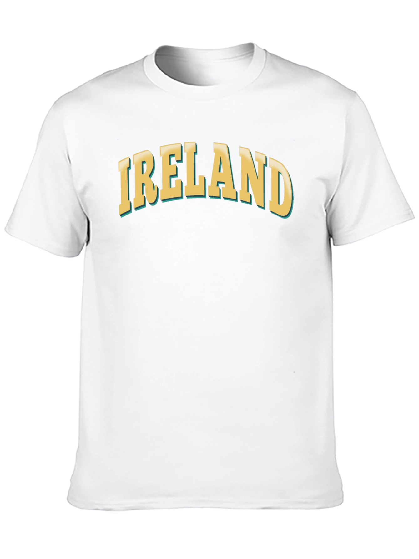 Ireland Graphic Tee - Black Cotton T-Shirt