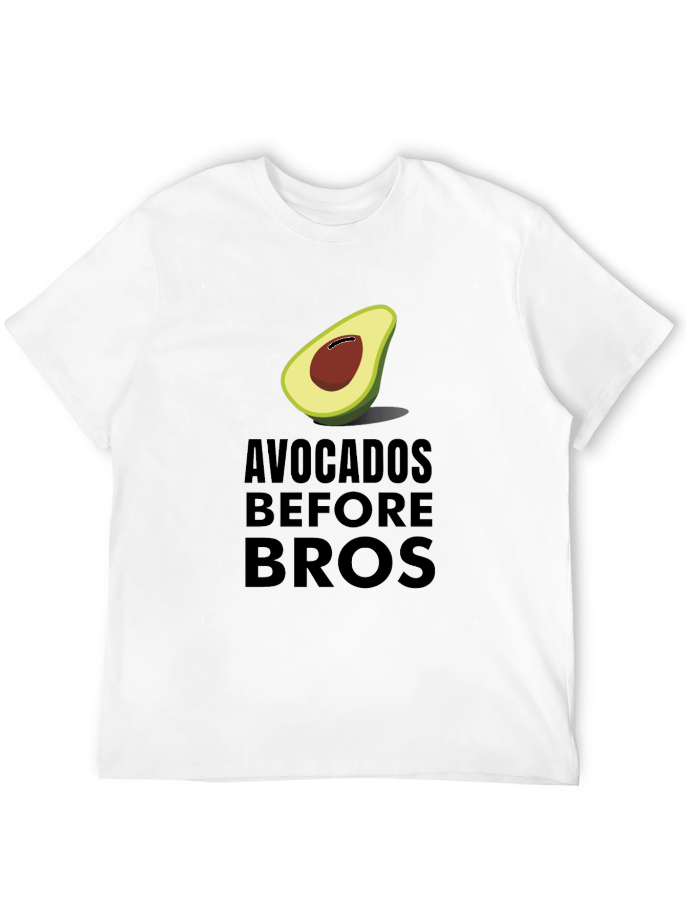 Avocados Before Bros Funny Graphic Tee