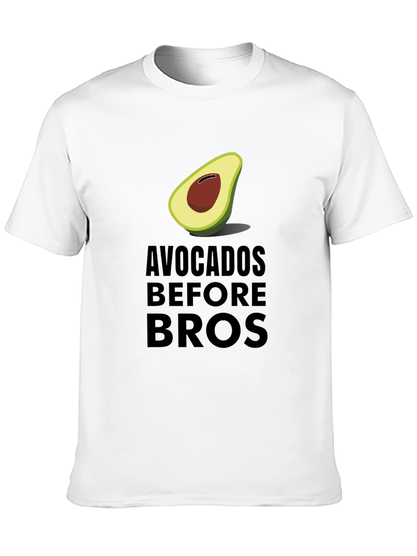 Avocados Before Bros Funny Graphic Tee