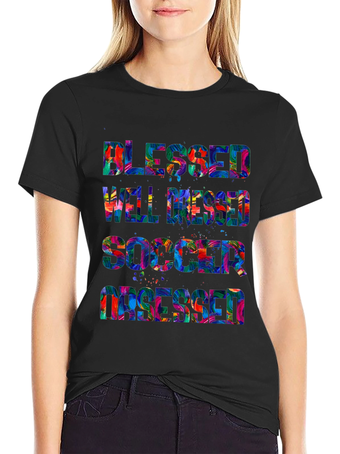Blessed Well Dressed Soccer Obsessed T-Shirt