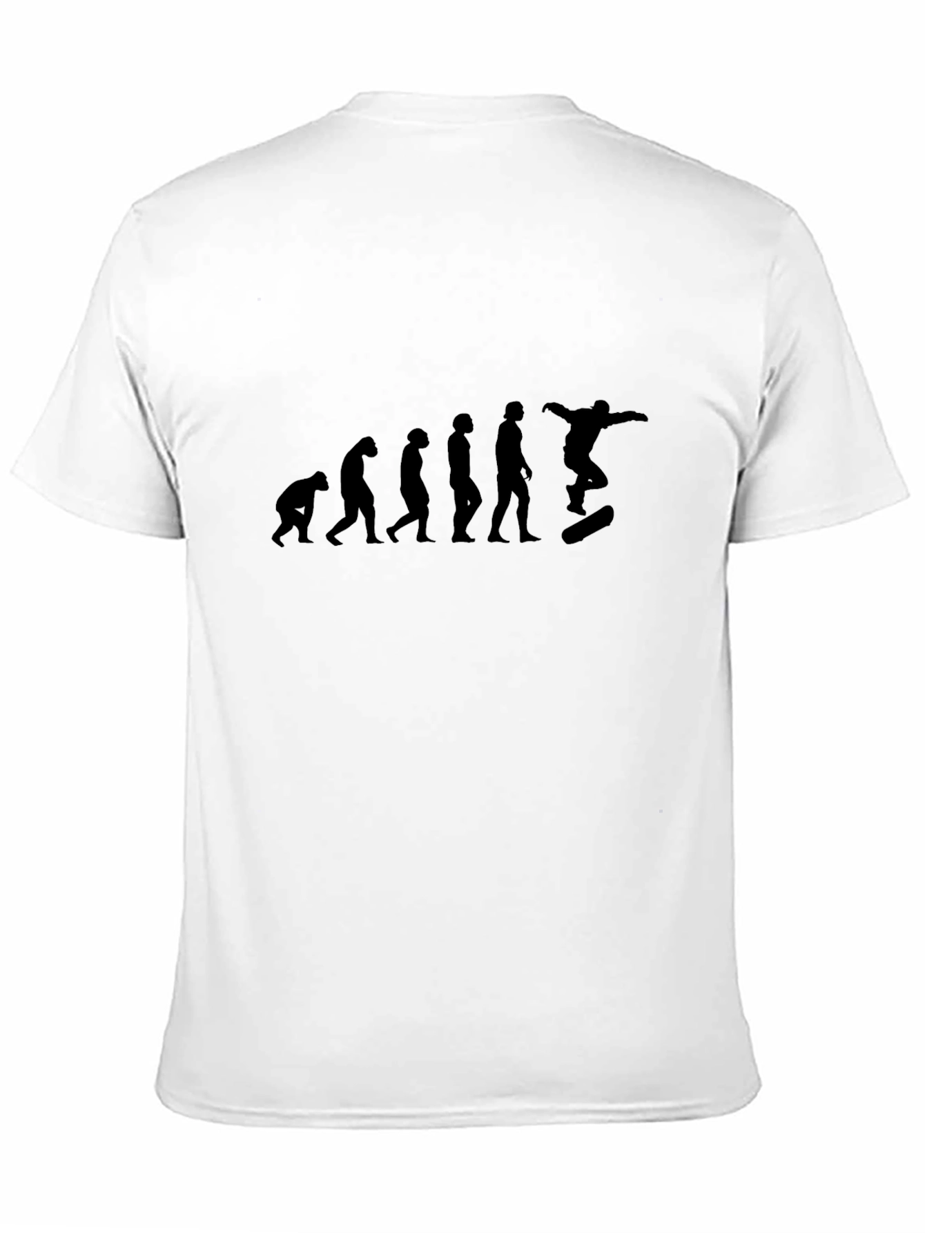 Evolution of Skateboarding Black T-Shirt