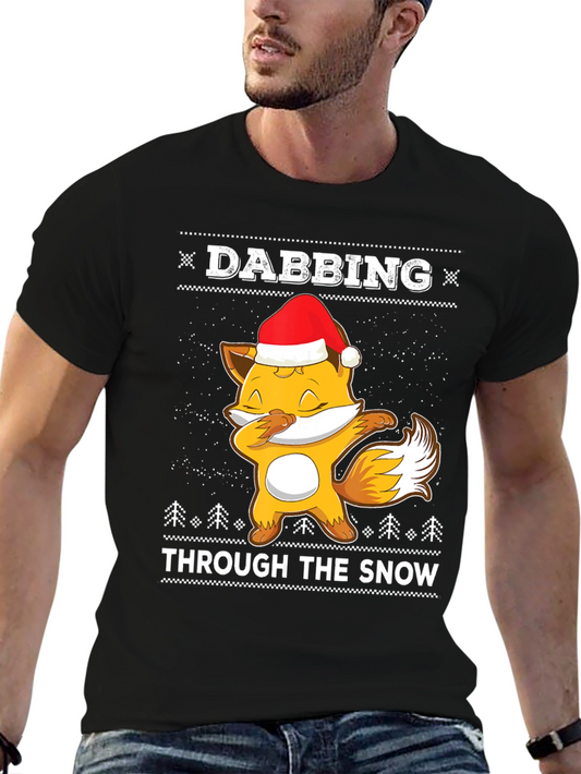 Dabbing Fox Christmas T-Shirt