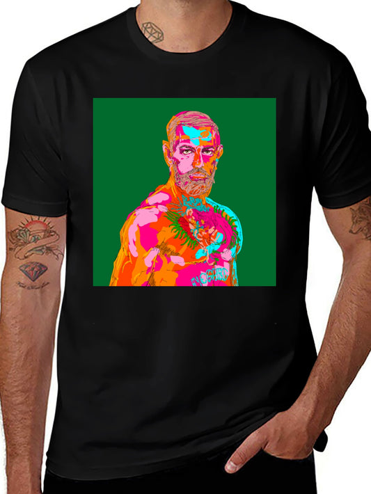 Pop Art Conor McGregor Graphic Tee - Black