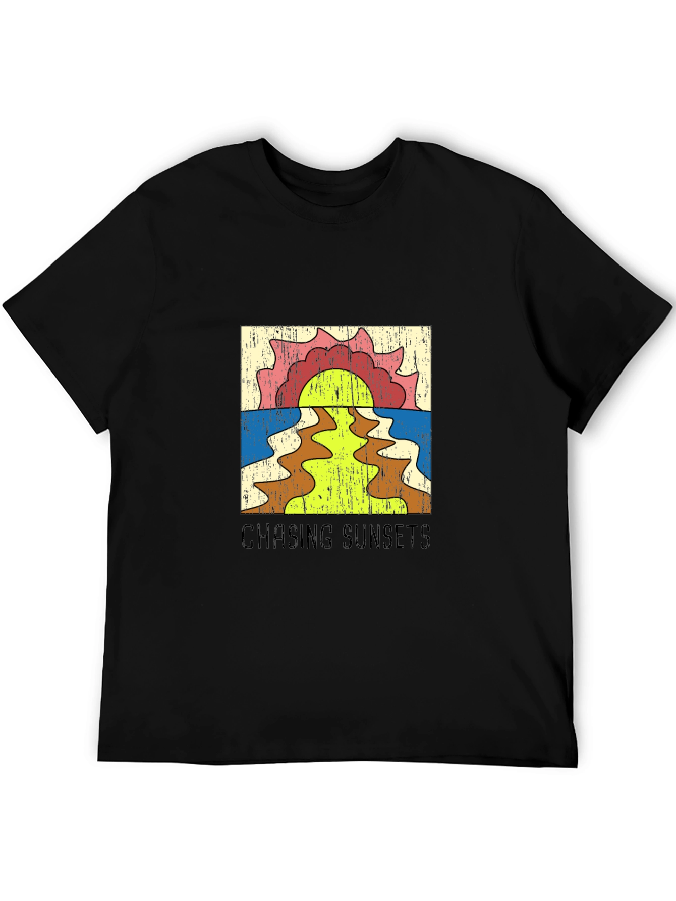 Retro Chasing Sunsets Graphic Tee
