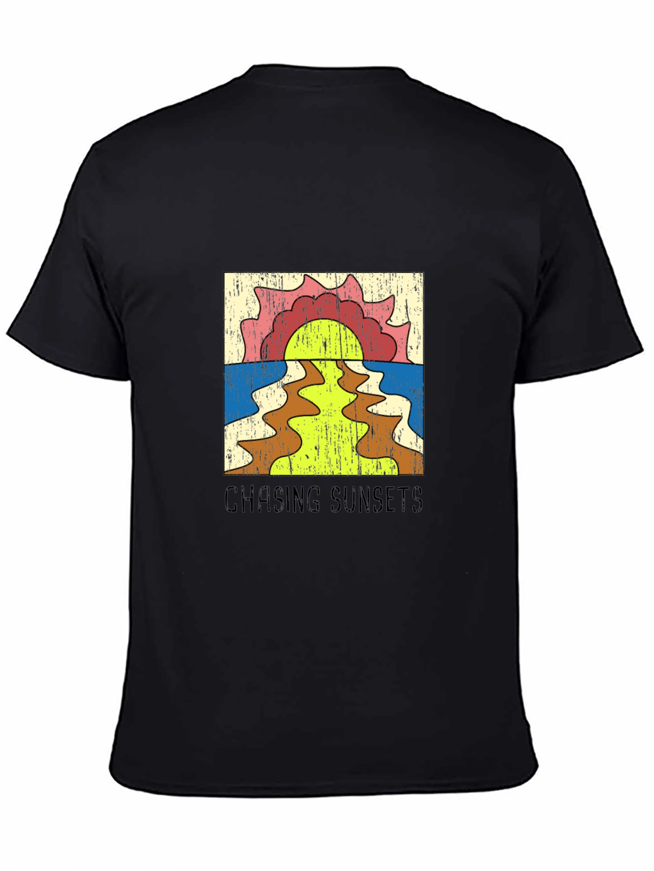 Retro Chasing Sunsets Graphic Tee