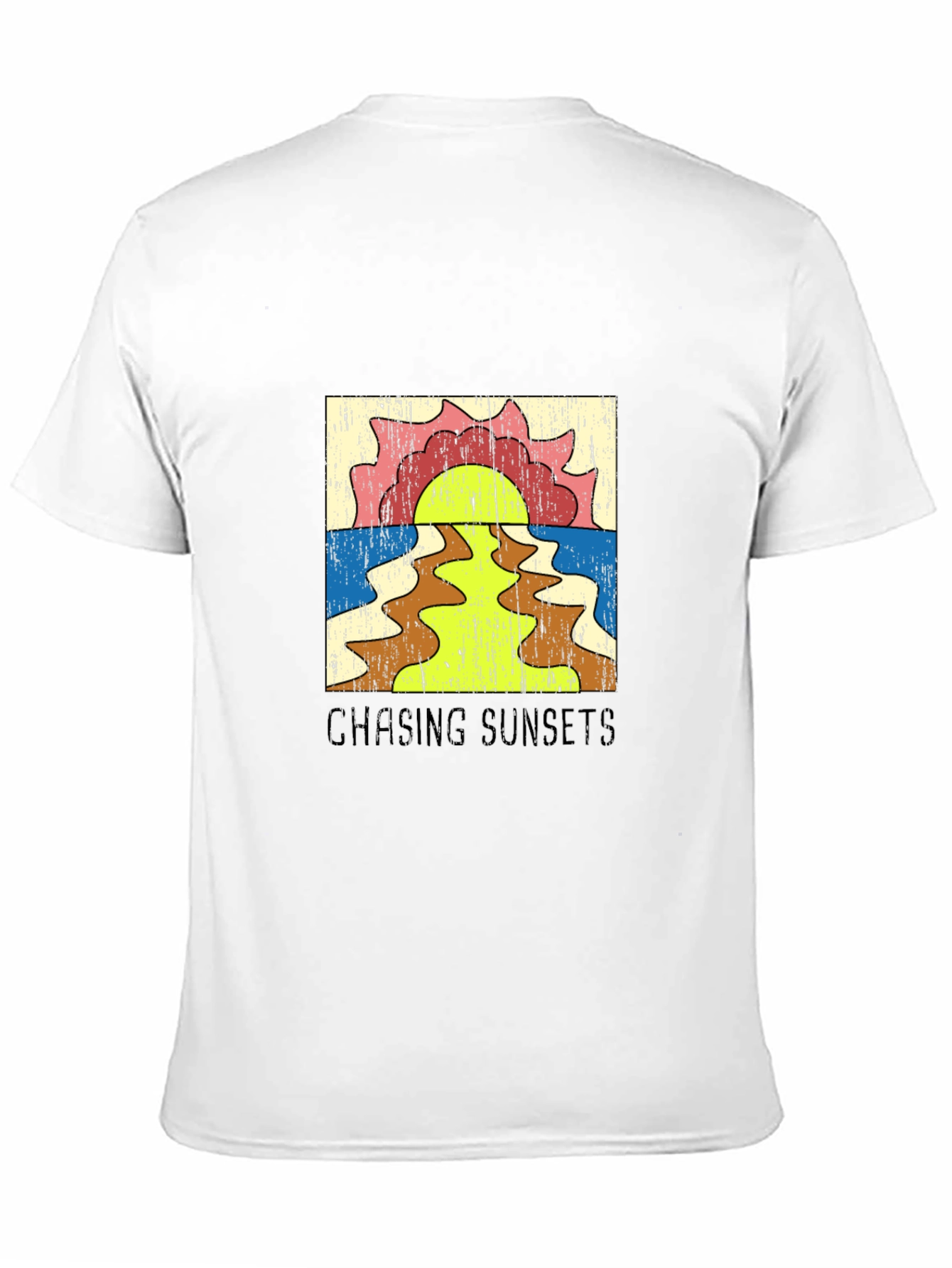 Retro Chasing Sunsets Graphic Tee