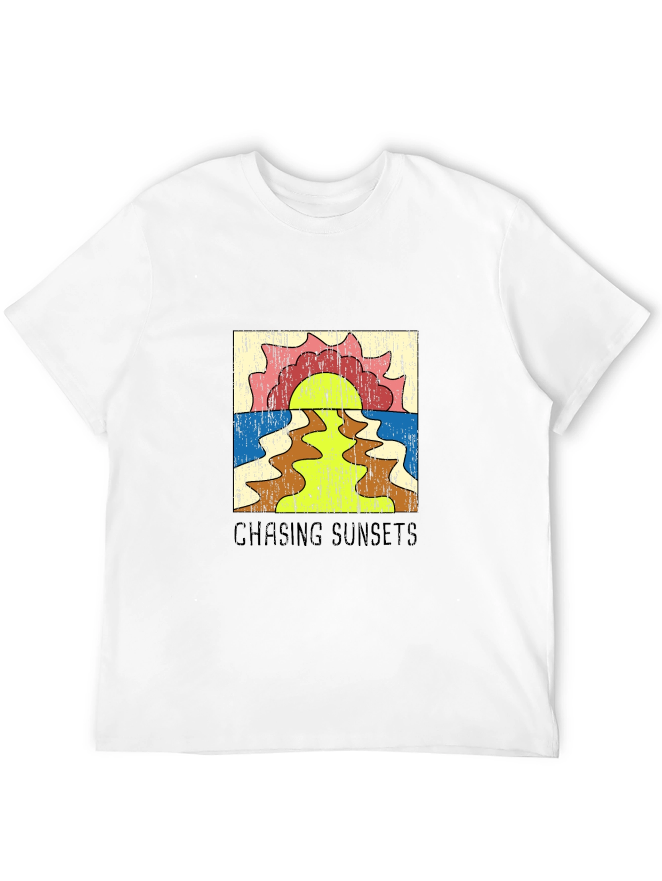 Retro Chasing Sunsets Graphic Tee