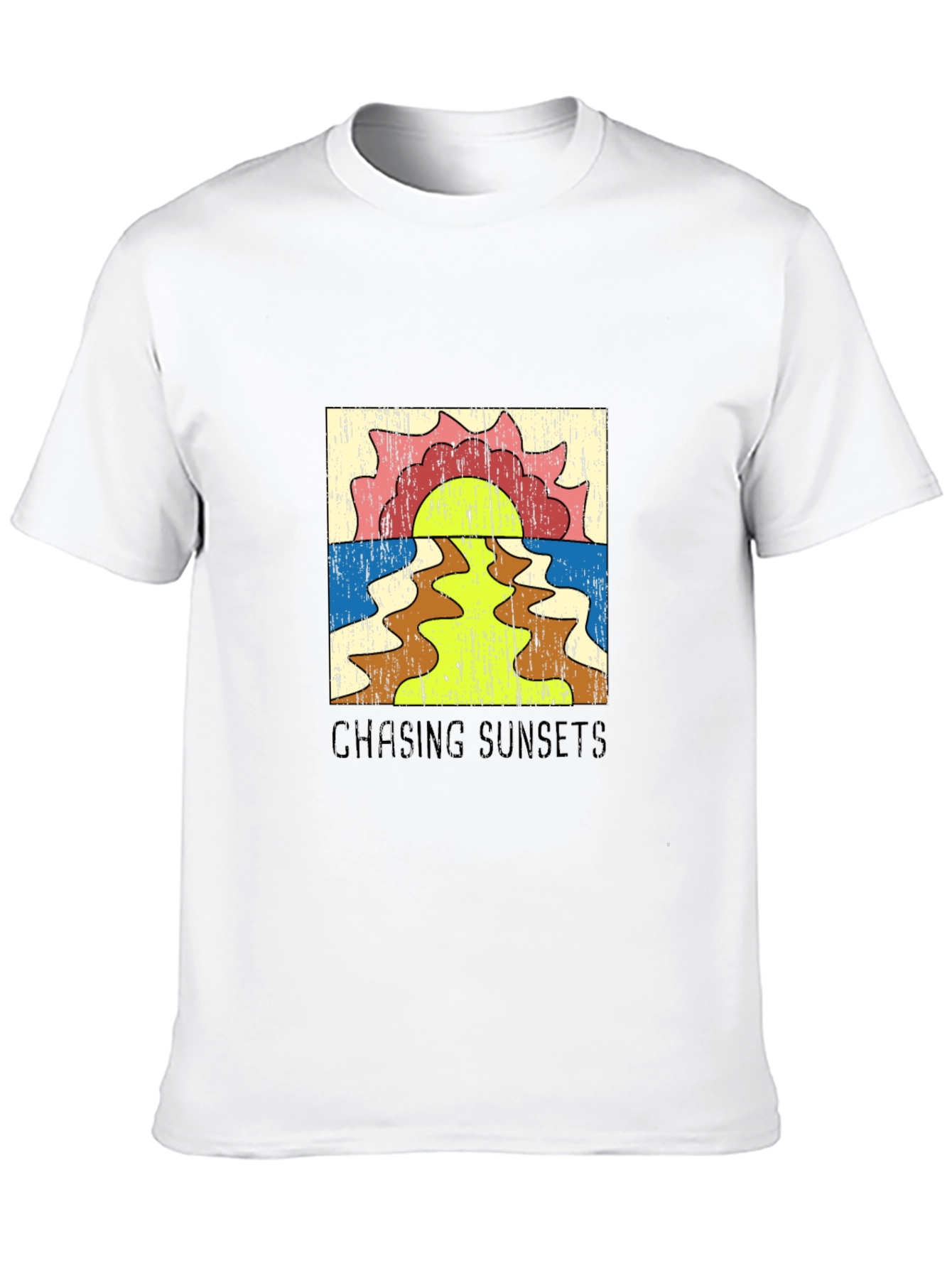 Retro Chasing Sunsets Graphic Tee