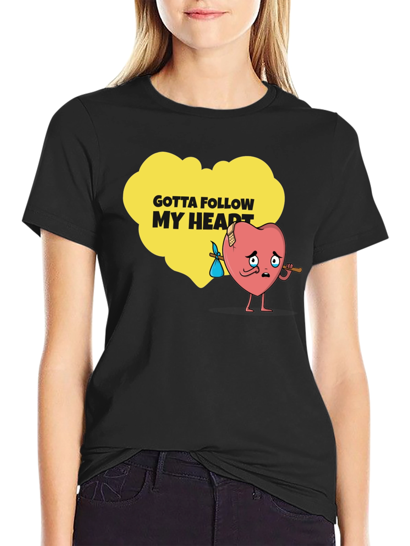 Gotta Follow My Heart Graphic Tee - Unique Design