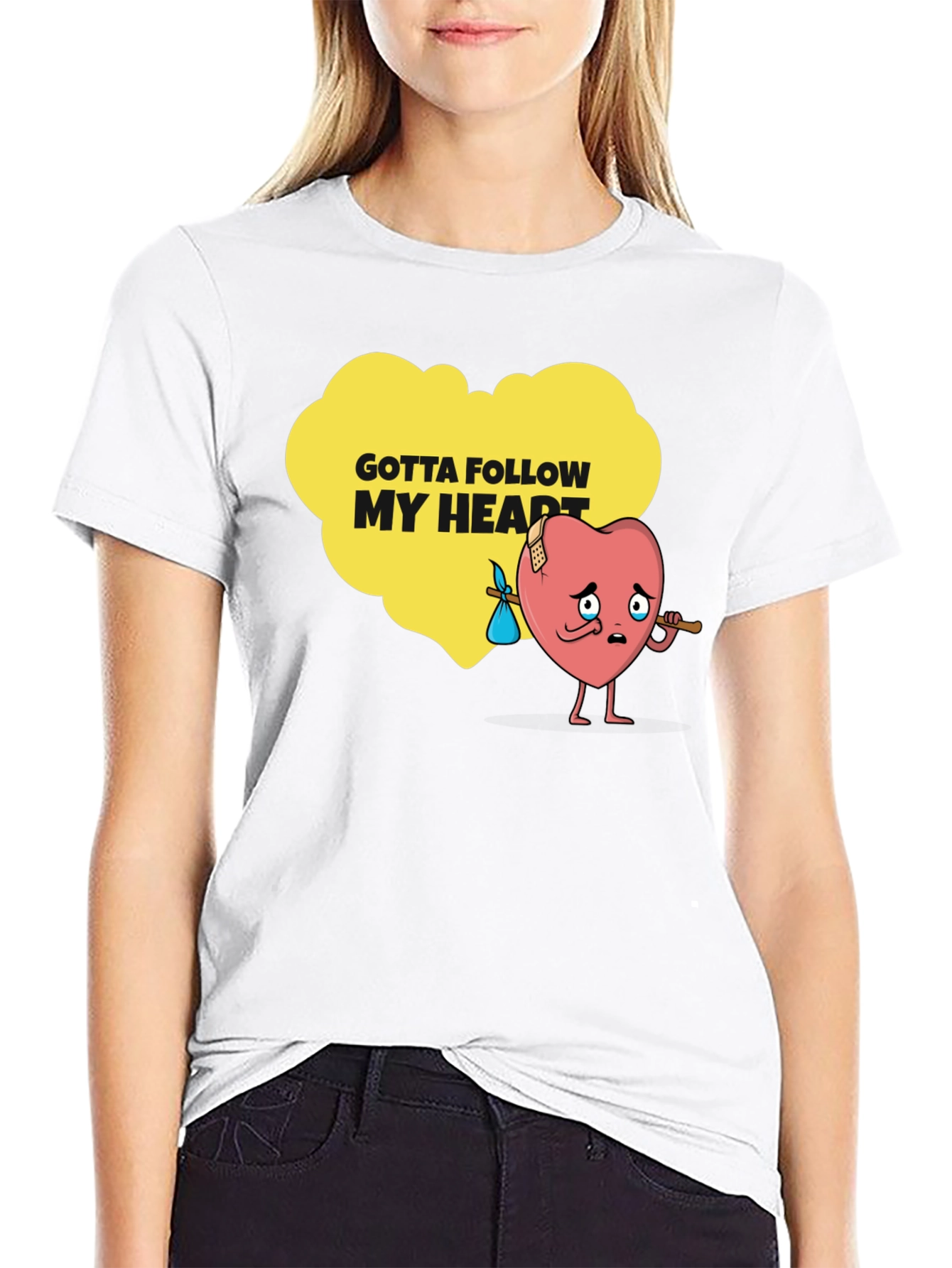 Gotta Follow My Heart Graphic Tee - Unique Design