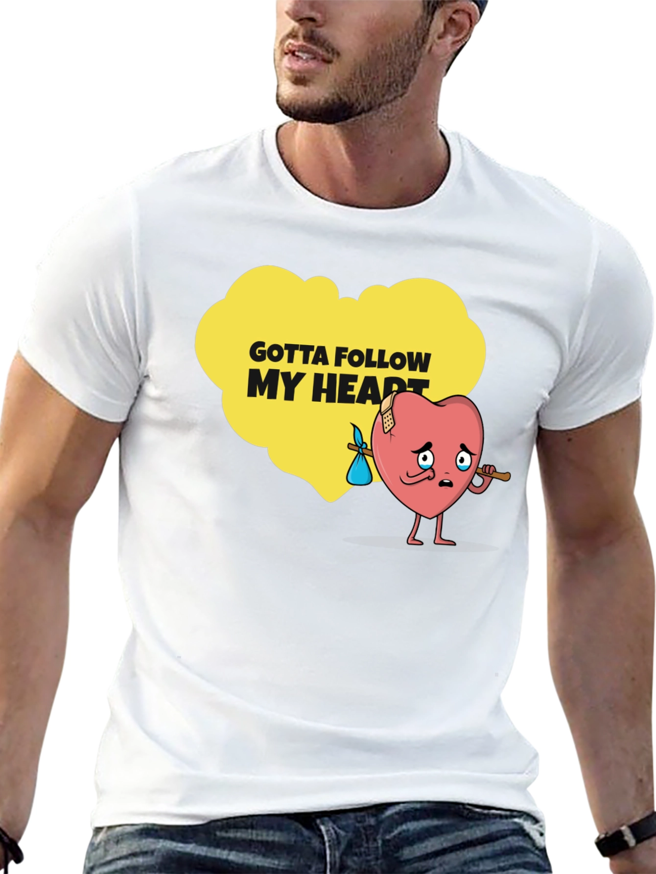 Gotta Follow My Heart Graphic Tee - Unique Design