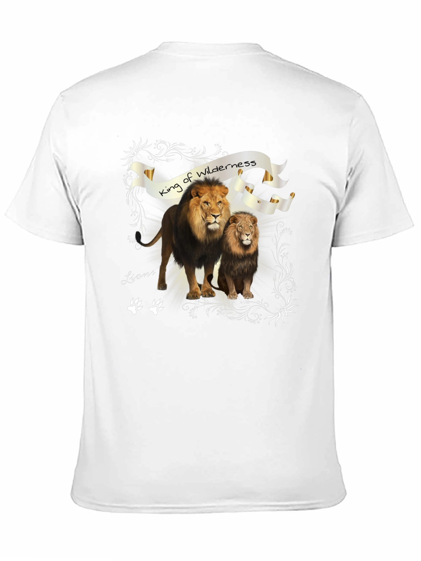 King of Wilderness Lions Black T-Shirt