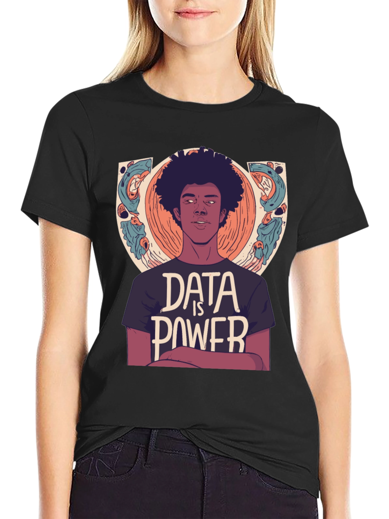 Data is Power Graphic T-Shirt