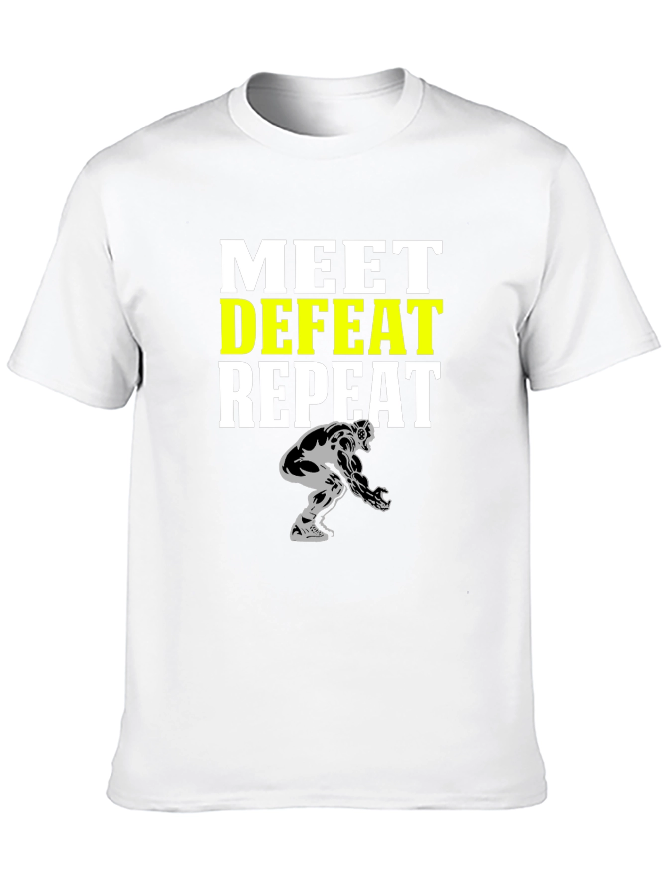 Meet Defeat Repeat Graphic T-Shirt