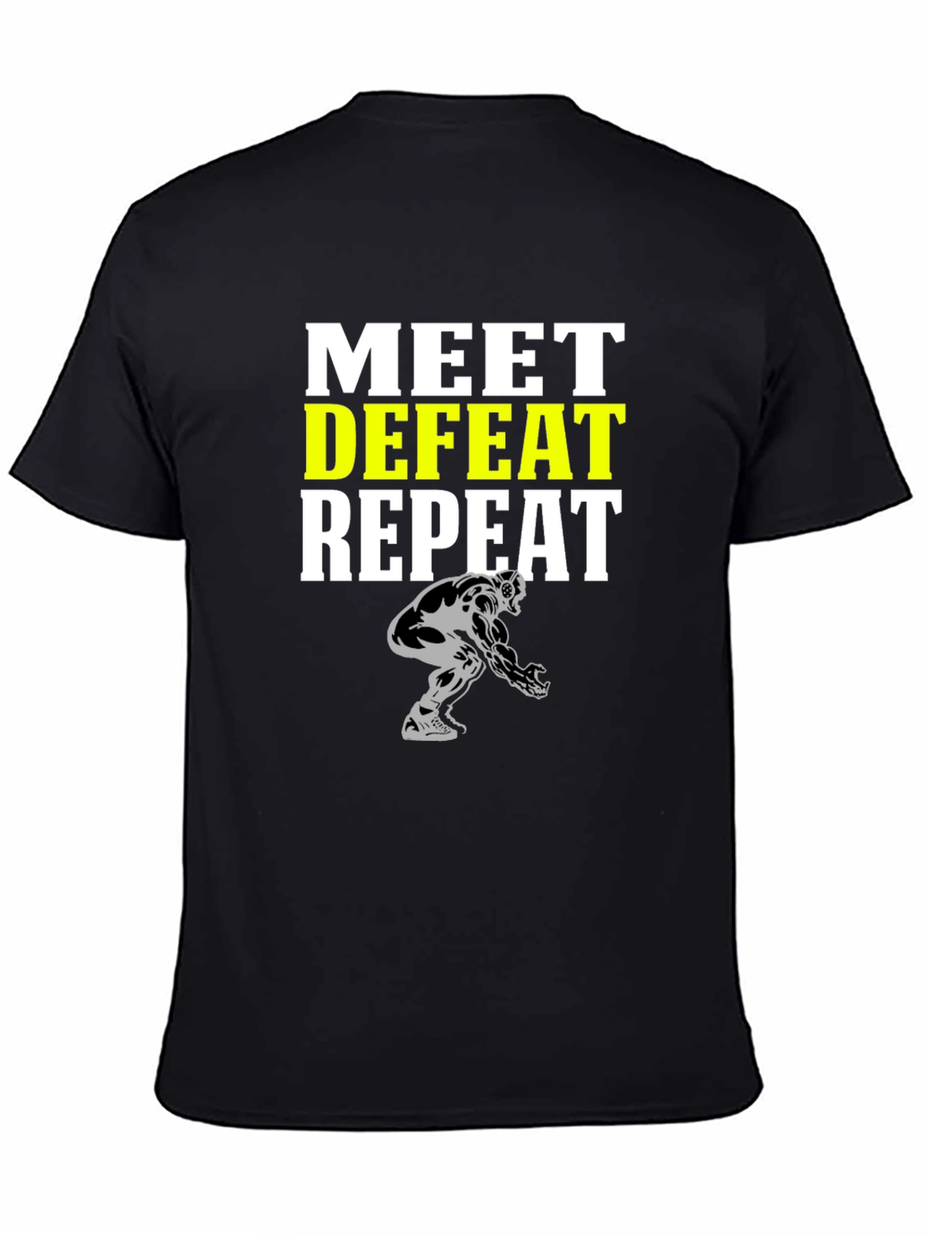 Meet Defeat Repeat Graphic T-Shirt