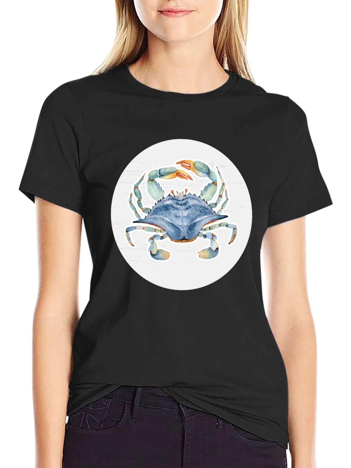 Crab Graphic Tee - Coastal Casual Style