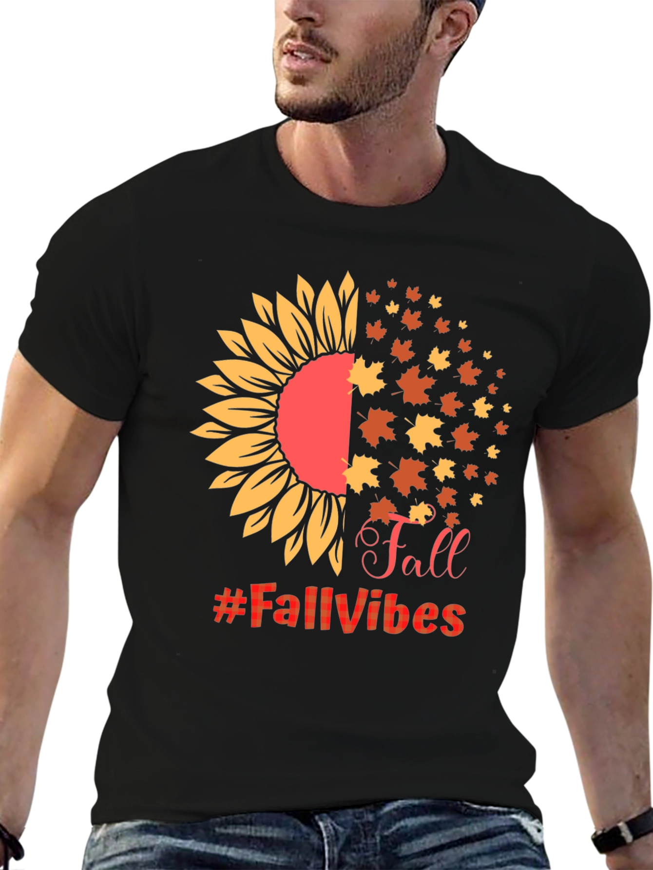 Fall Vibes Sunflower Graphic Tee