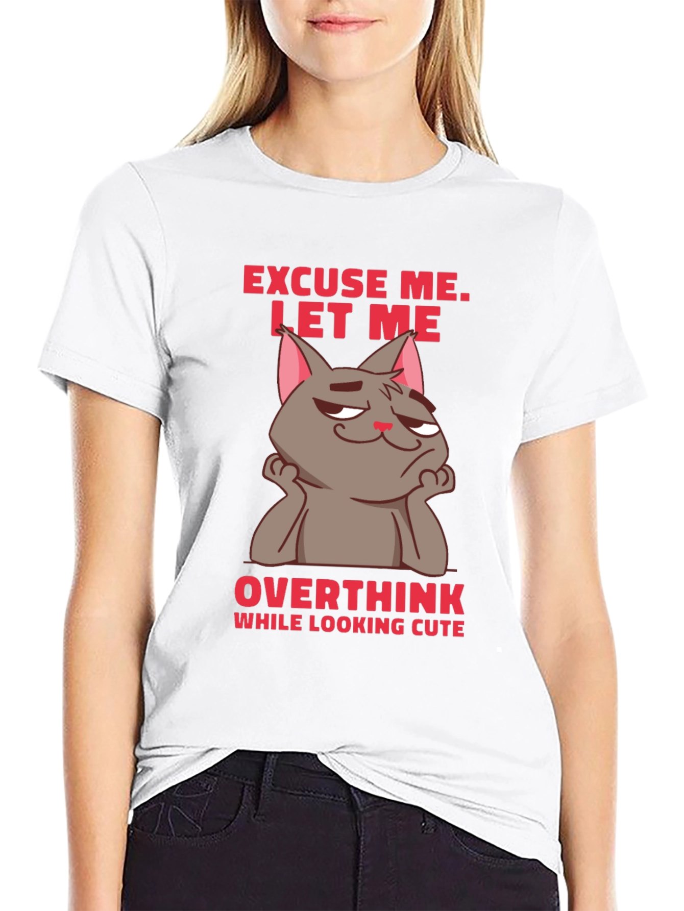 Excuse Me Cat Graphic T-Shirt