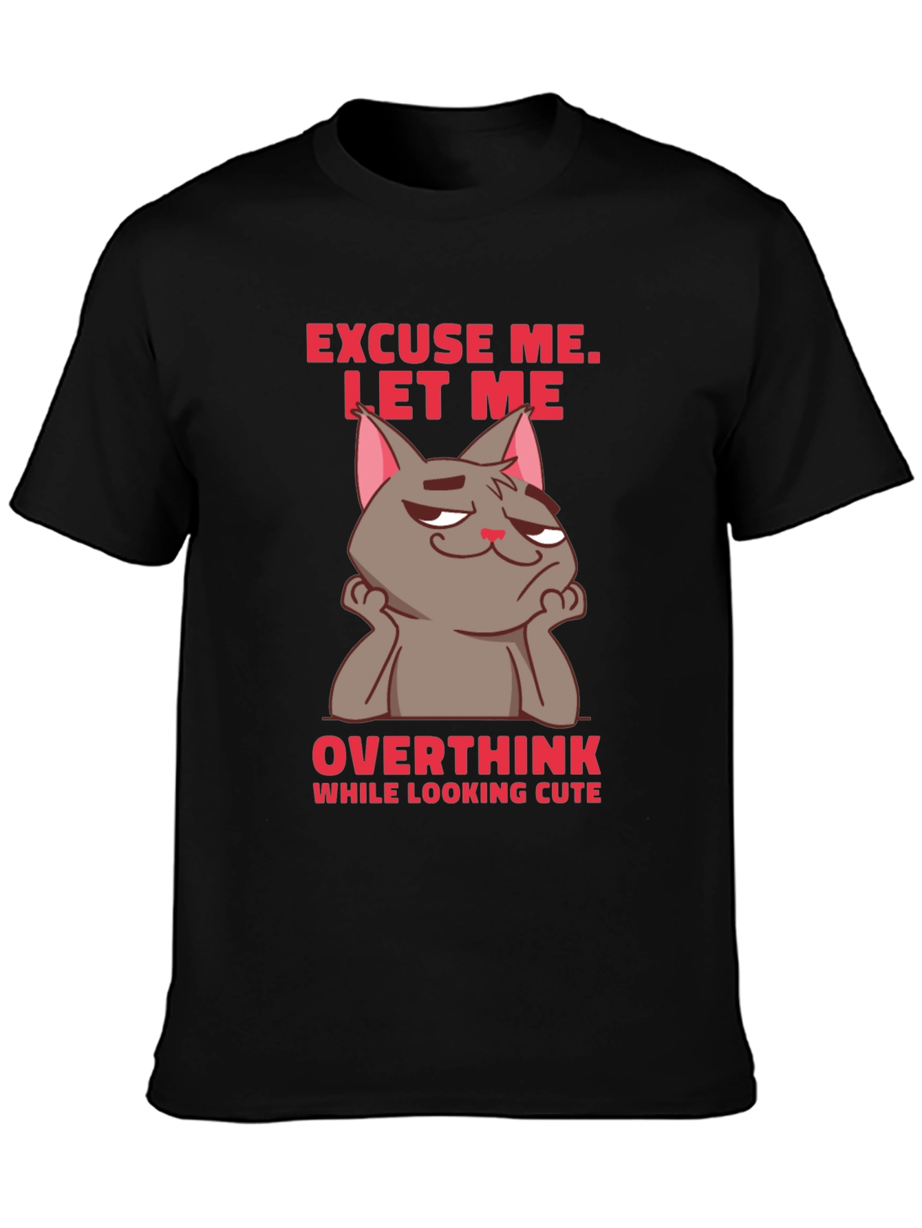 Excuse Me Cat Graphic T-Shirt