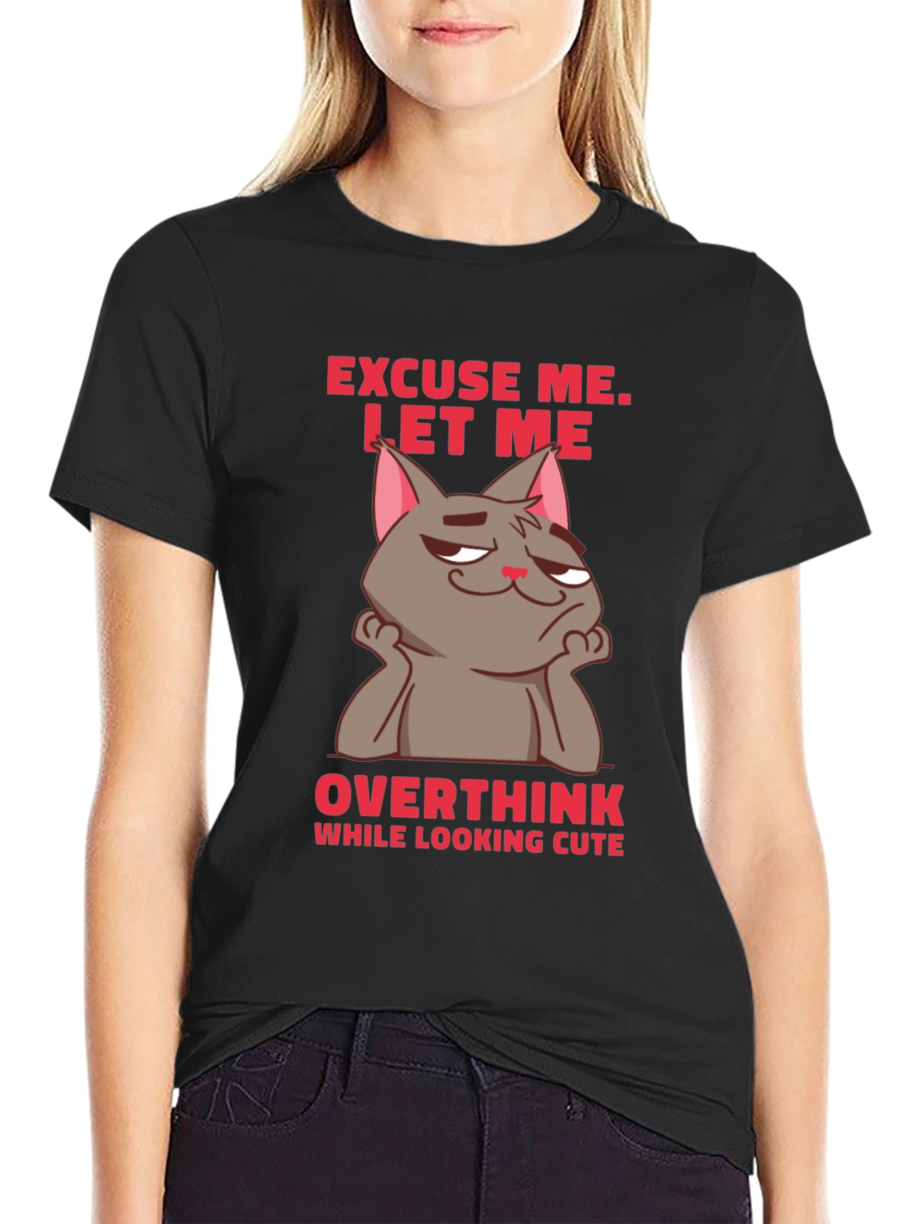 Excuse Me Cat Graphic T-Shirt
