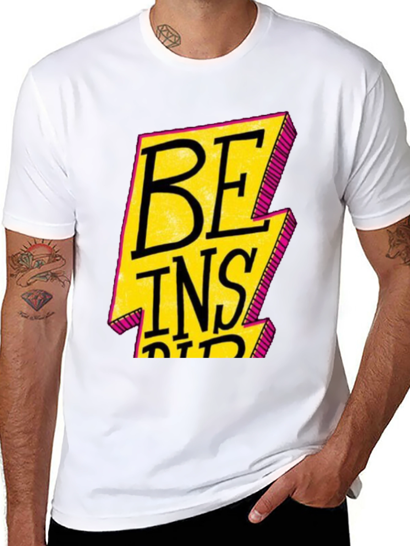 Be Inspired Black Graphic Tee
