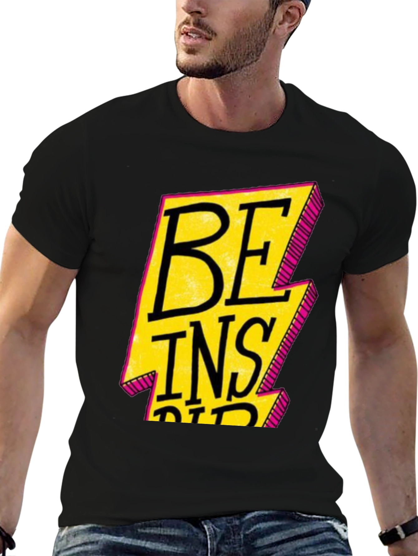 Be Inspired Black Graphic Tee