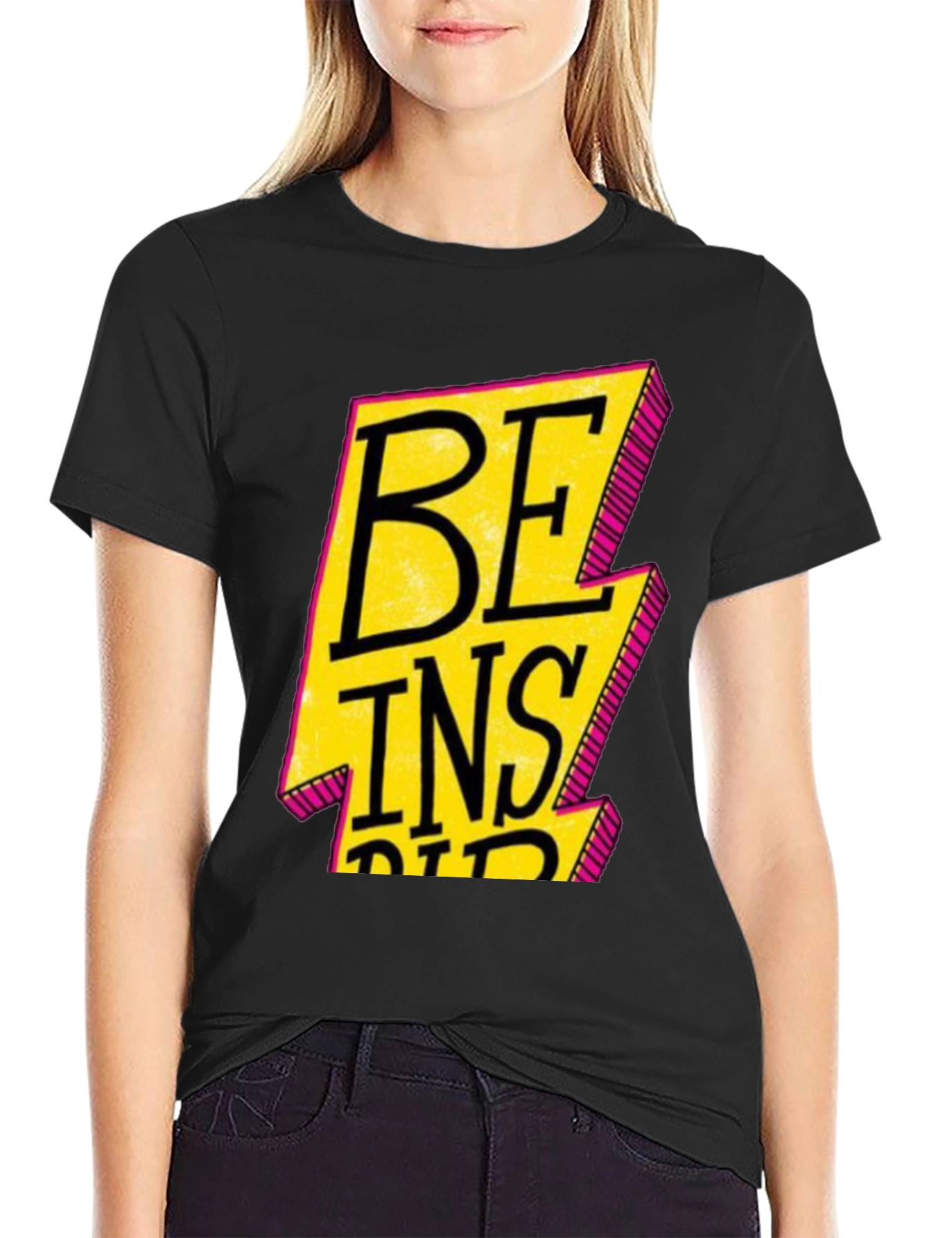 Be Inspired Black Graphic Tee