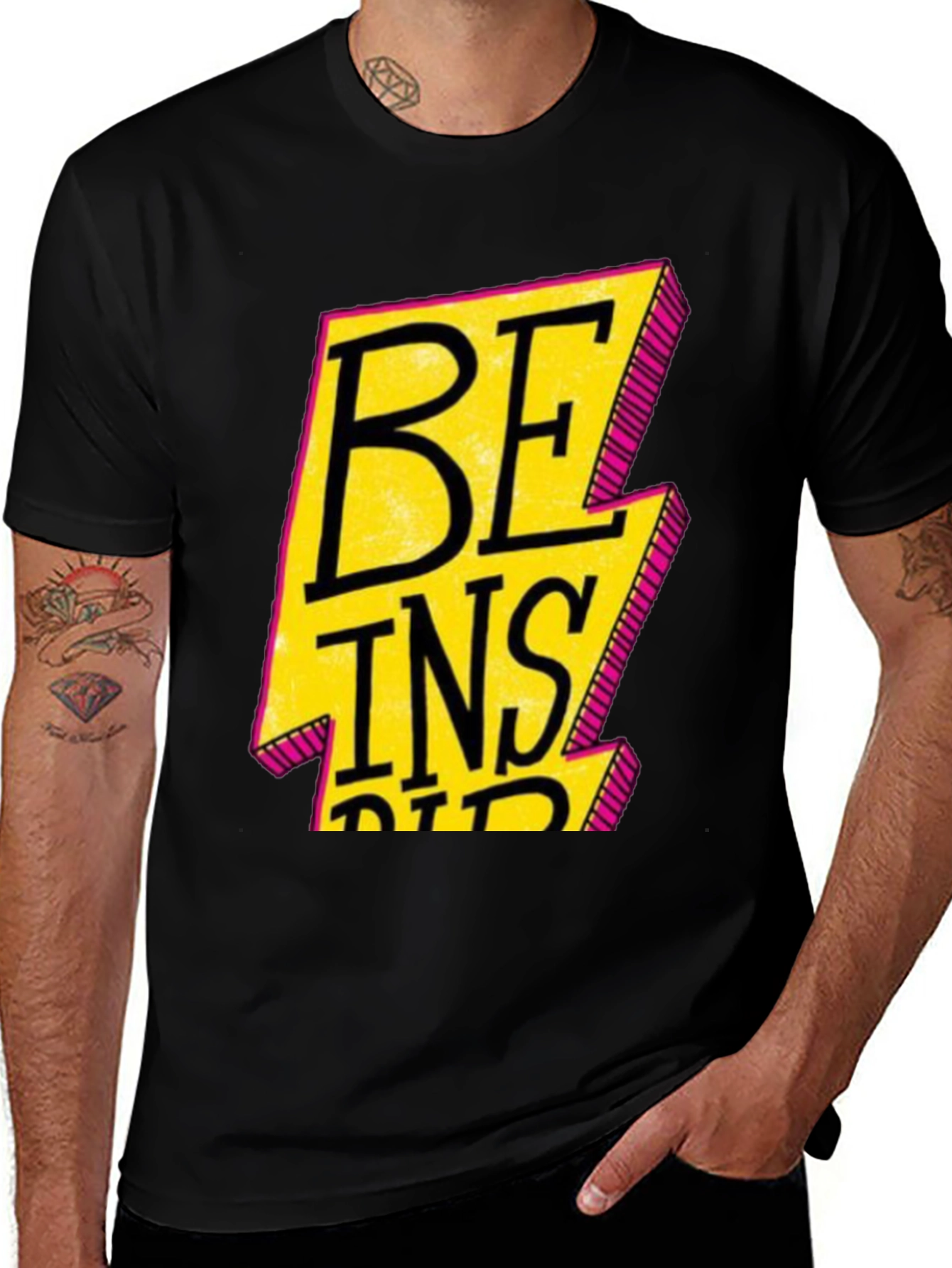 Be Inspired Black Graphic Tee
