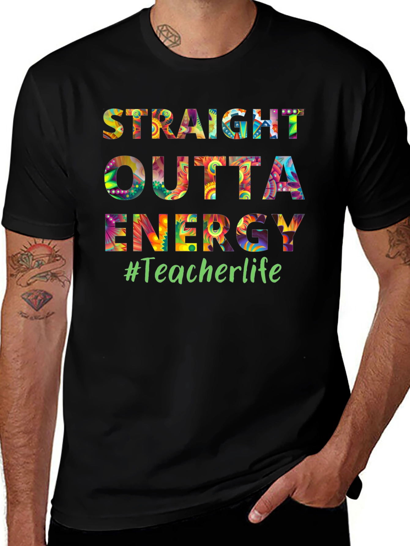 Straight Outta Energy Teacher Life T-Shirt