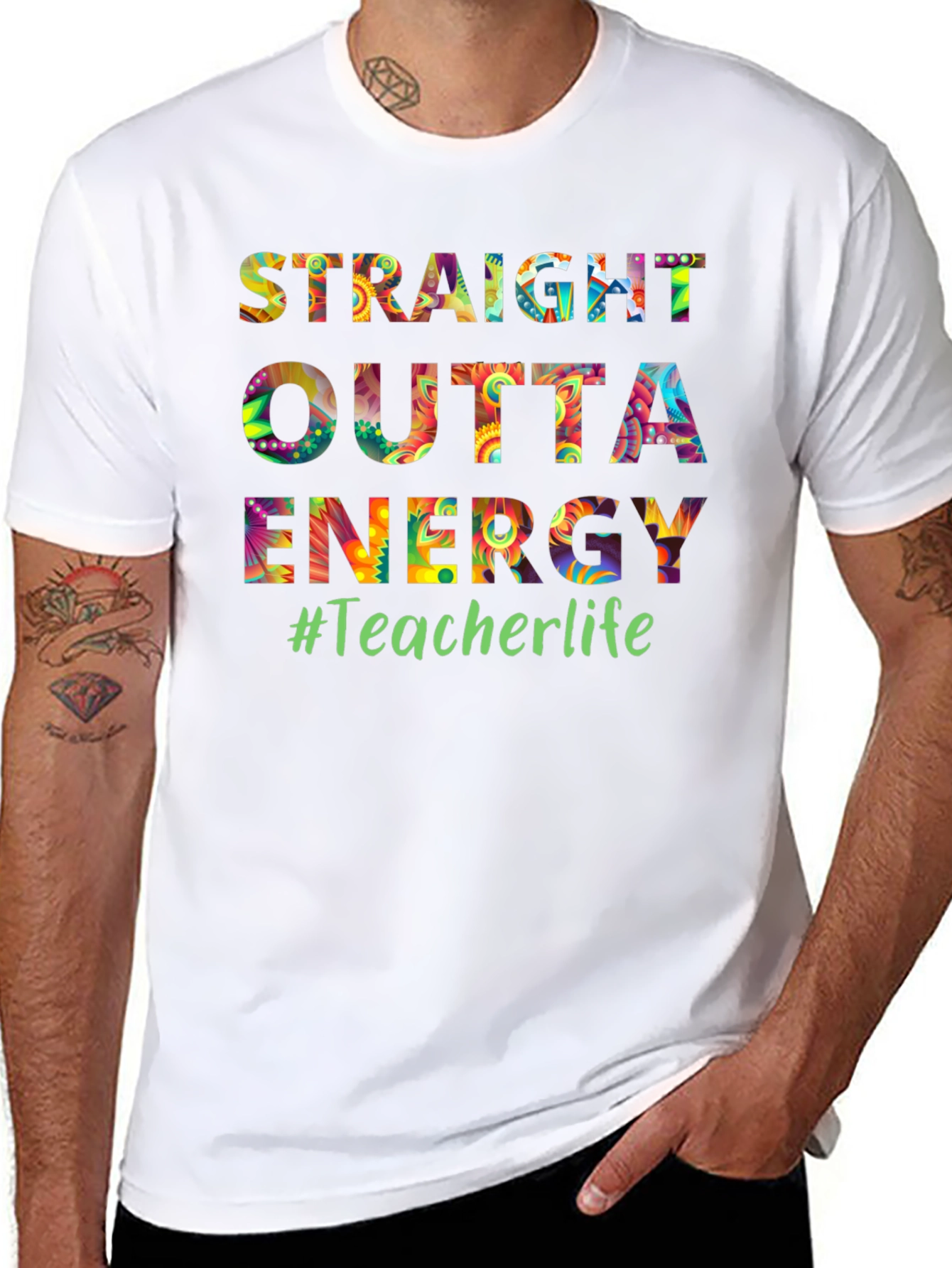 Straight Outta Energy Teacher Life T-Shirt