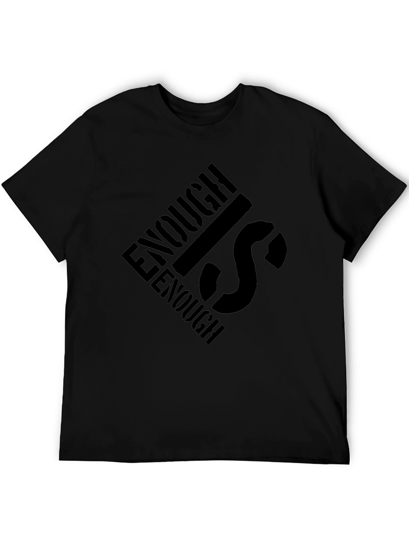 Enough is Enough Black Graphic Tee