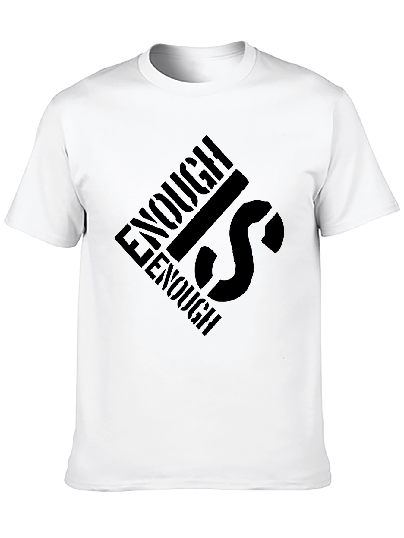 Enough is Enough Black Graphic Tee