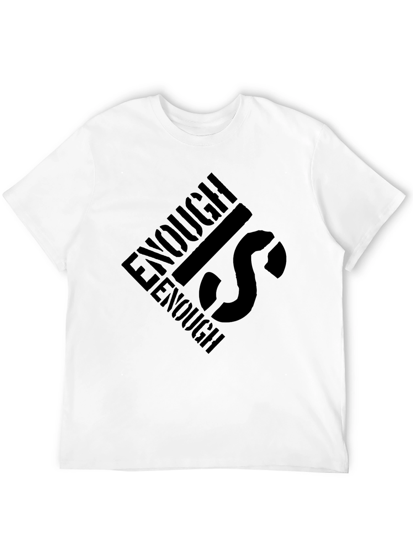 Enough is Enough Black Graphic Tee