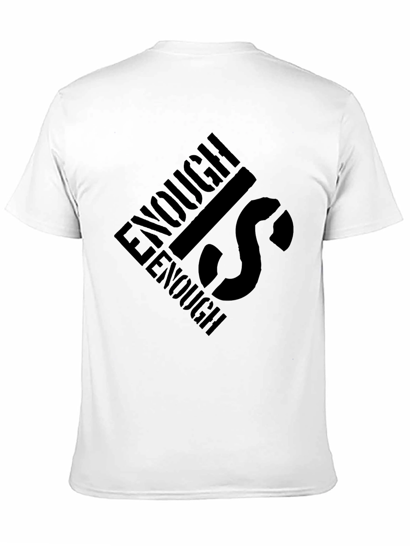 Enough is Enough Black Graphic Tee