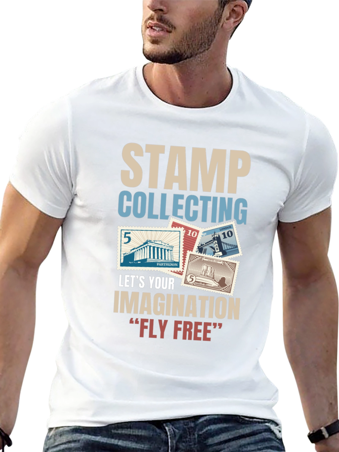Stamp Collecting Imagination T-Shirt