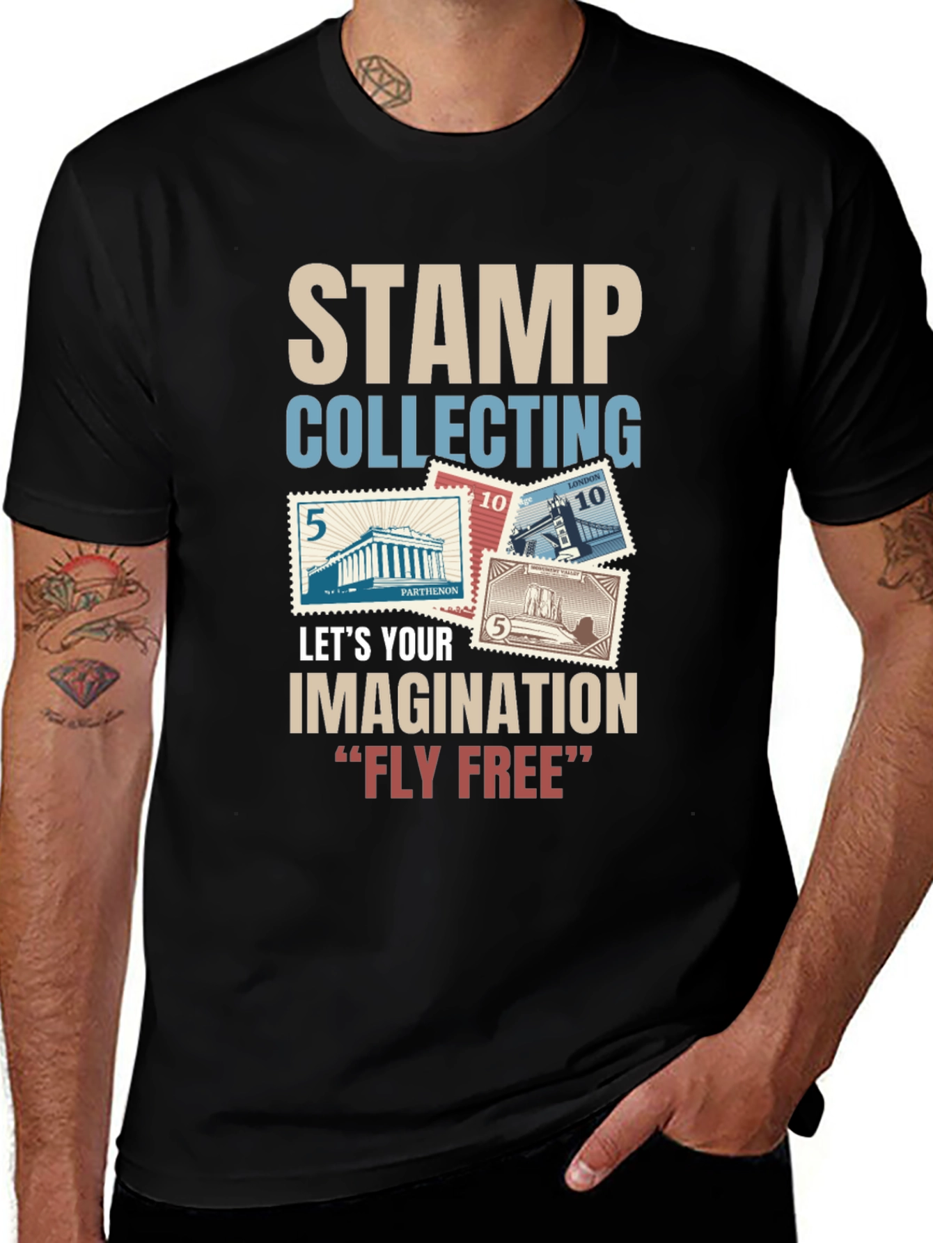 Stamp Collecting Imagination T-Shirt