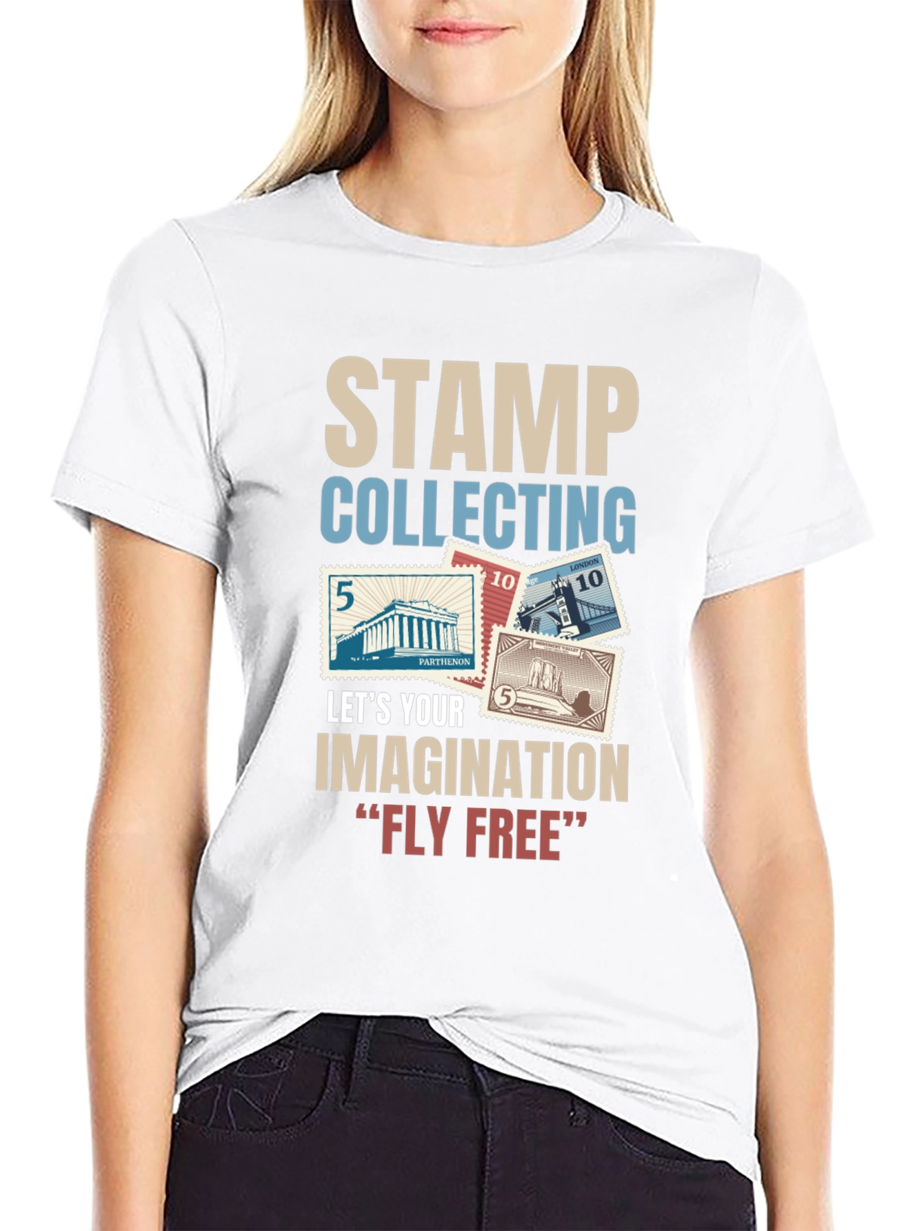 Stamp Collecting Imagination T-Shirt