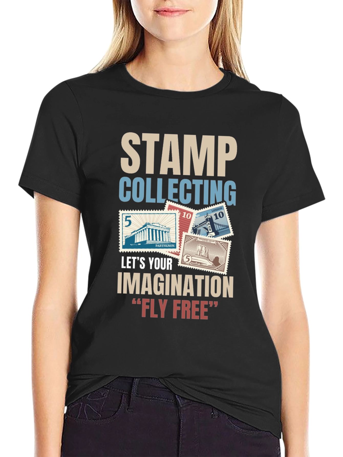 Stamp Collecting Imagination T-Shirt
