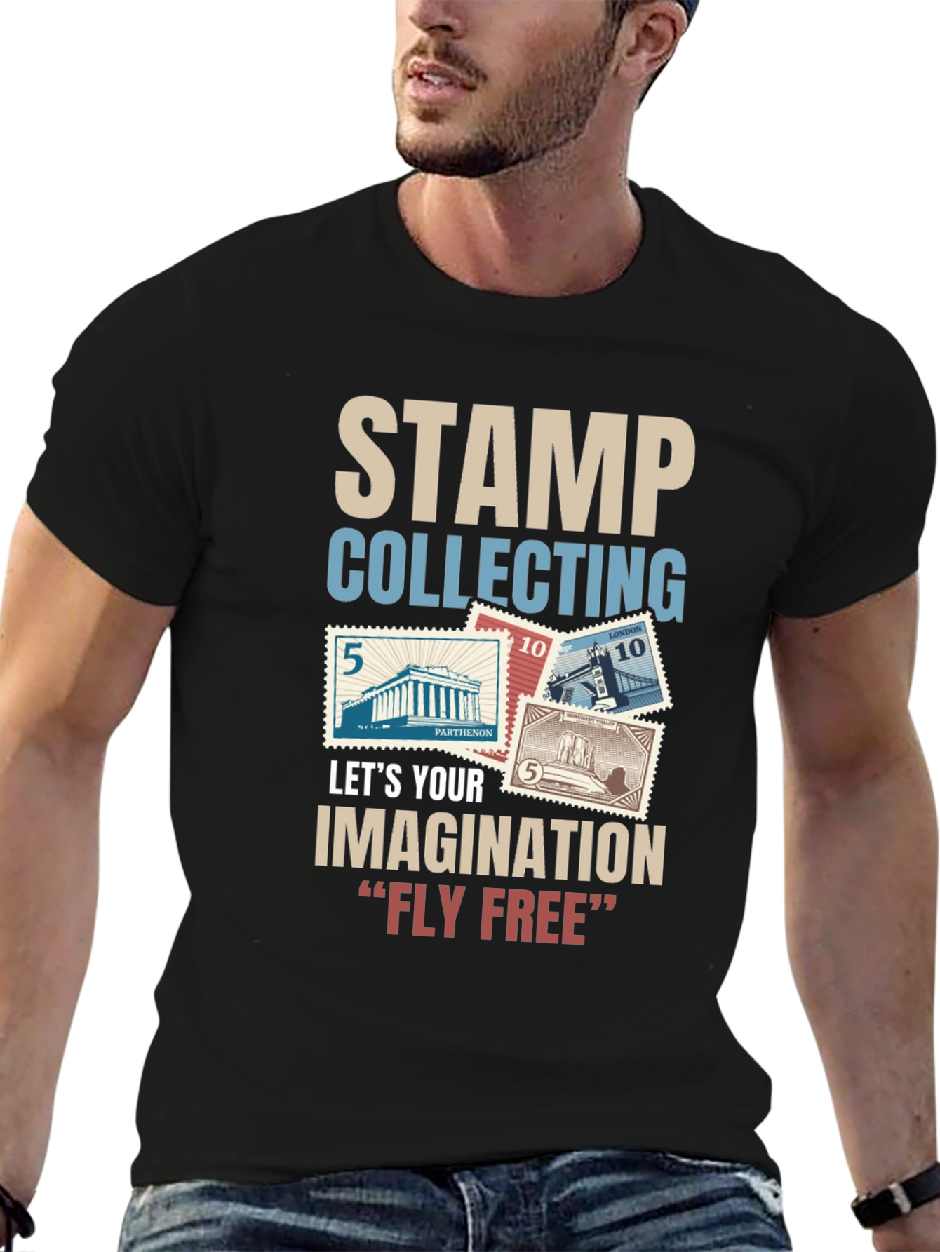 Stamp Collecting Imagination T-Shirt