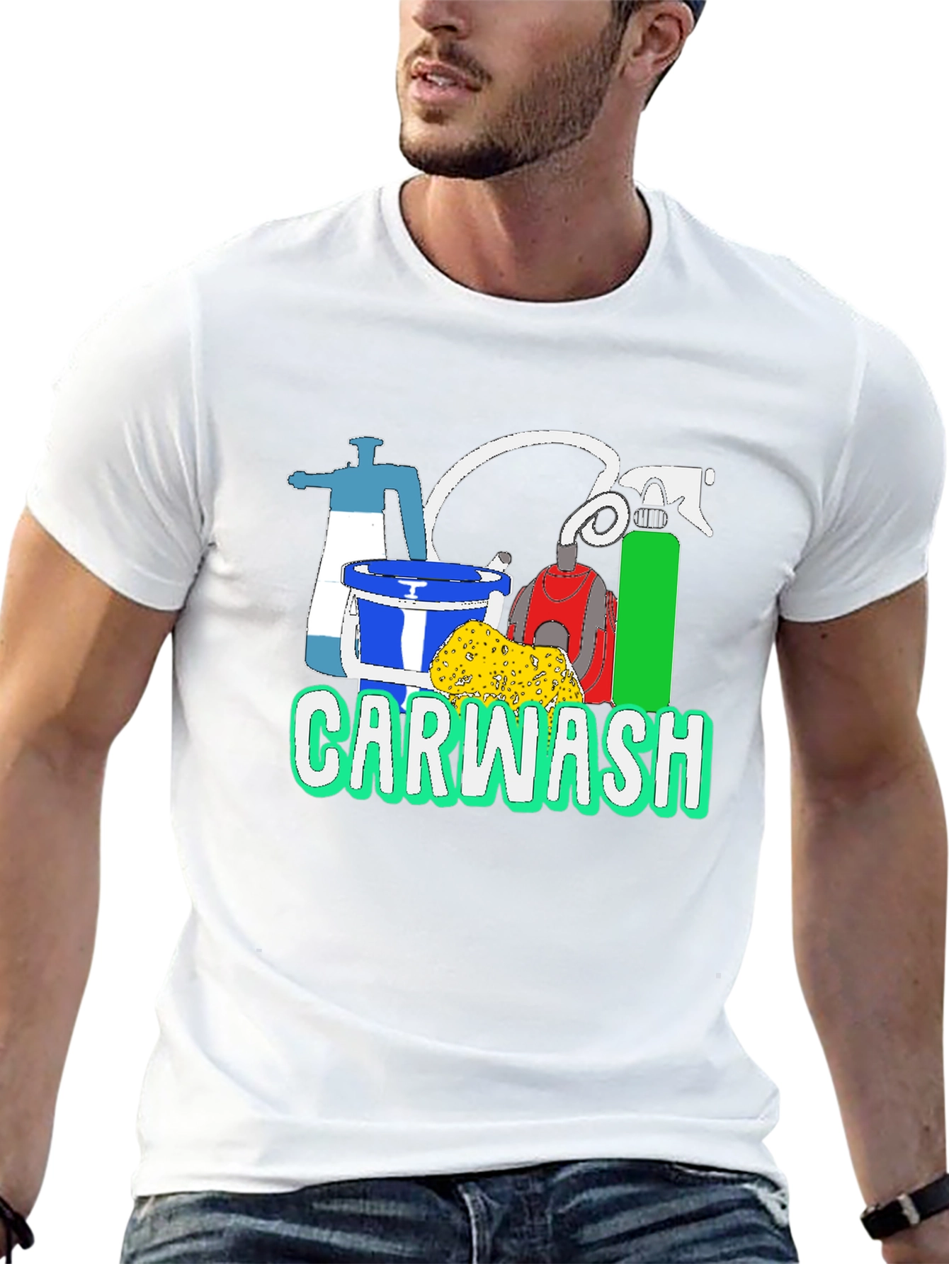 Car Wash T-Shirt - Cleaning Supplies Graphic Tee