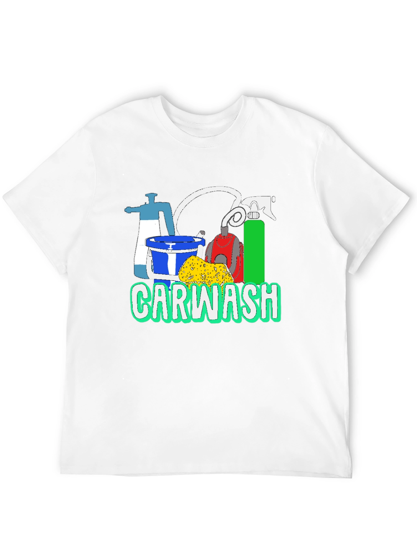Car Wash T-Shirt - Cleaning Supplies Graphic Tee