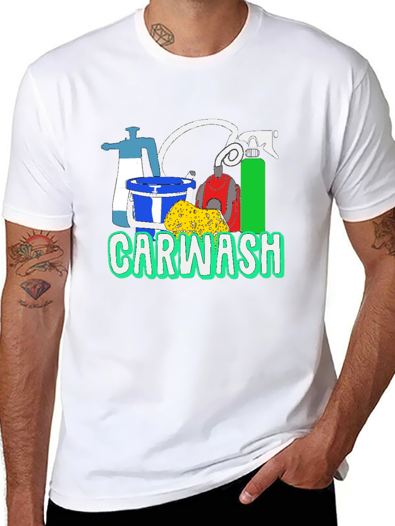 Car Wash T-Shirt - Cleaning Supplies Graphic Tee