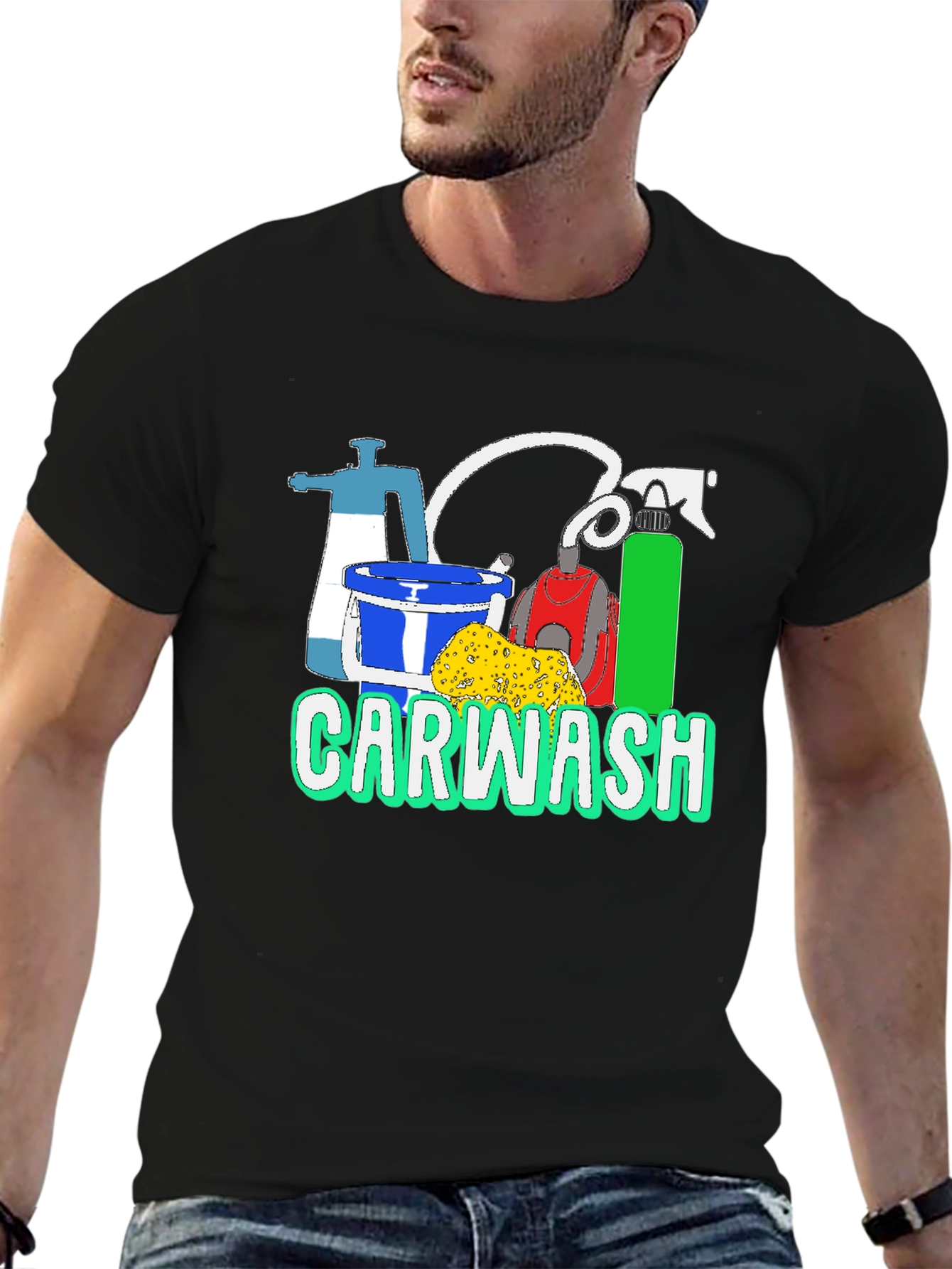Car Wash T-Shirt - Cleaning Supplies Graphic Tee