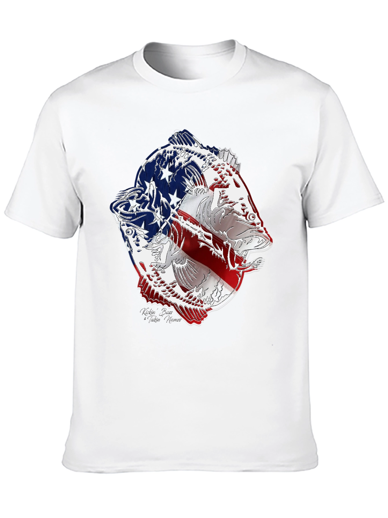 American Flag Bass Graphic Tee