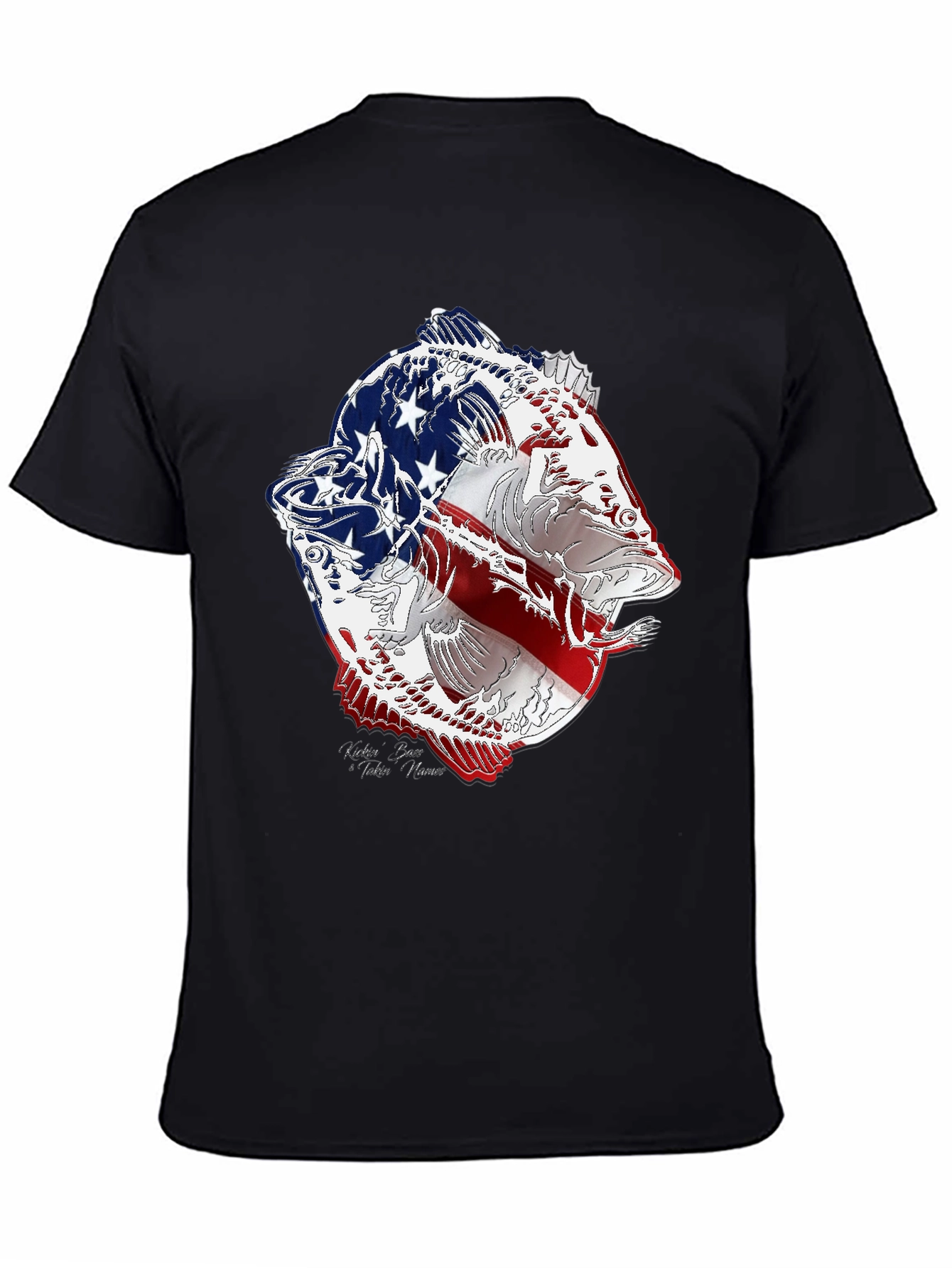 American Flag Bass Graphic Tee