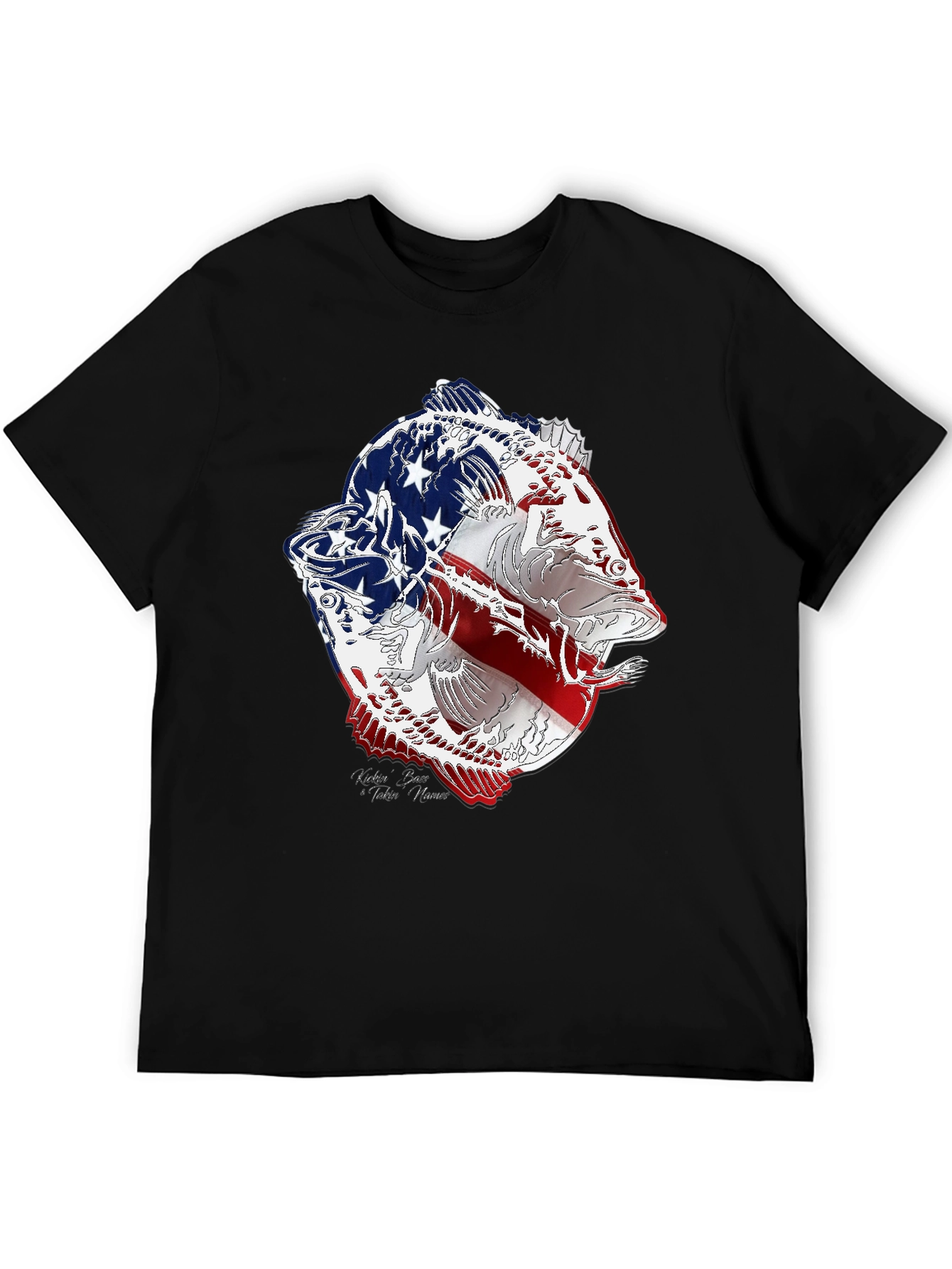 American Flag Bass Graphic Tee