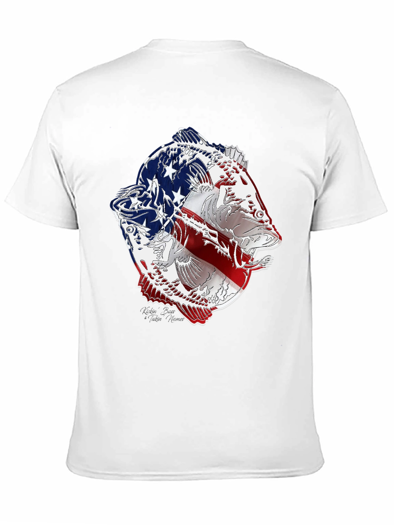 American Flag Bass Graphic Tee