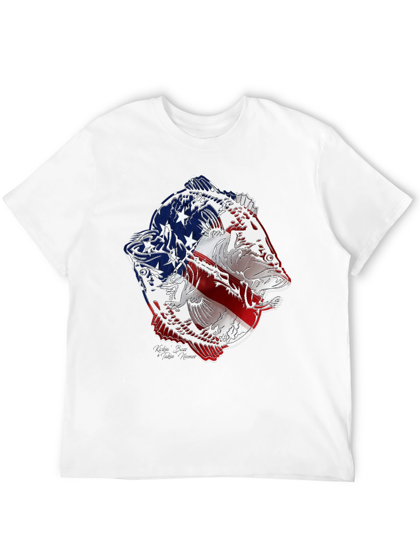 American Flag Bass Graphic Tee