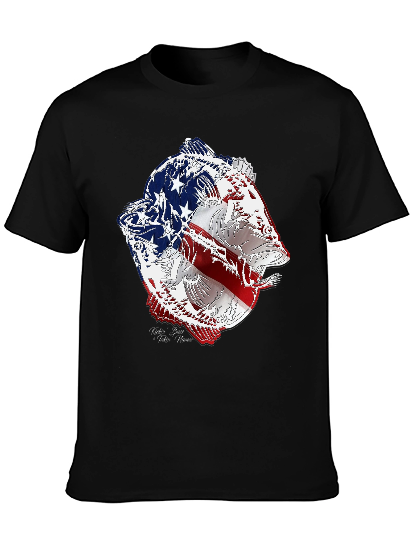 American Flag Bass Graphic Tee