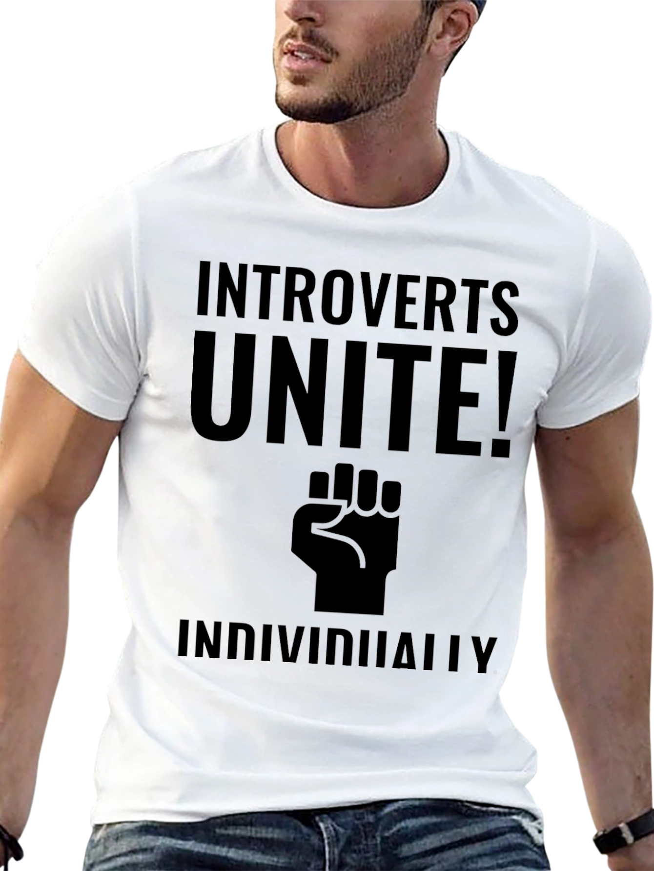 Introverts Unite! Funny Graphic T-Shirt